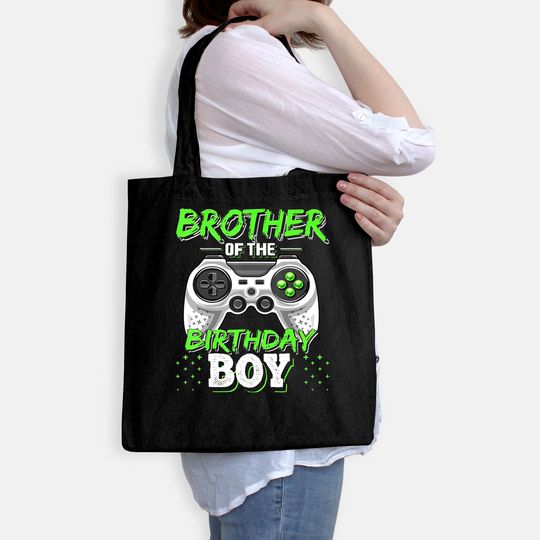 Brother of the Birthday Boy Matching Video Game Birthday Tote Bag