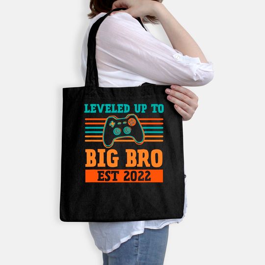 Leveled Up To Big Brother Promoted to Leveling Up Tote Bag