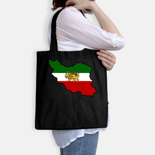 Iran Flag With Lion Tote Bag