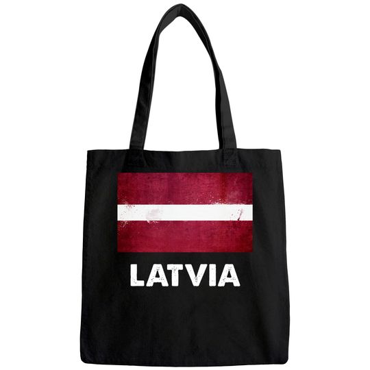 Latvia Flag Tote Bag