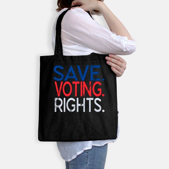 Save Voting Rights Pro Democracy Tote Bag