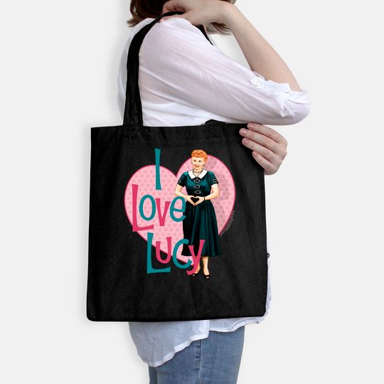 I Love Lucy Classic TV Comedy Lucille Ball Heart You Adult Tote Bag