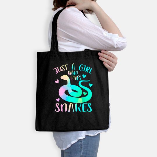 Just a Girl Who Loves Snakes Themed Lover Girls Tote Bag