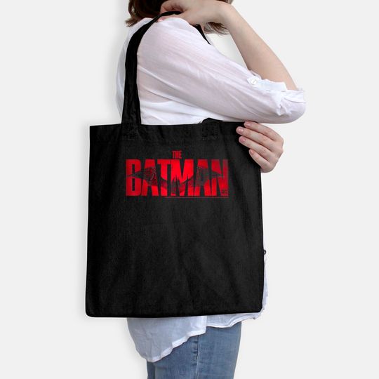 DC Fandome The Batman Red Logo Tote Bag