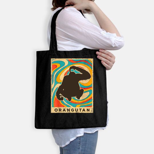 Vintage Orangutan Lover Animal Retro Style Tote Bag