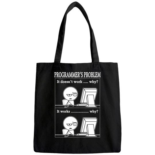 Programmers Problem Fun Developer Tote Bag