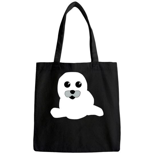Baby Seal Sea Lion Comic Manga Design Tote Bag