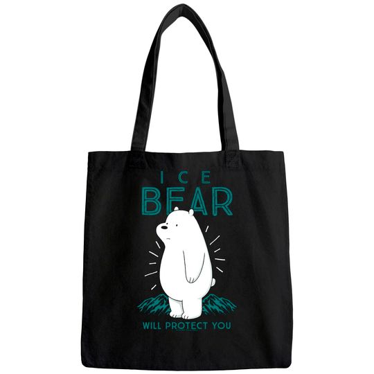 CN We Bare Bears Ice Bear Will Protect You Tote Bag
