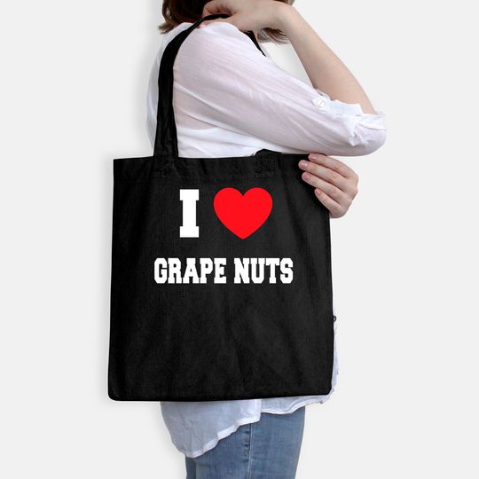 I Love grape nuts Tote Bag