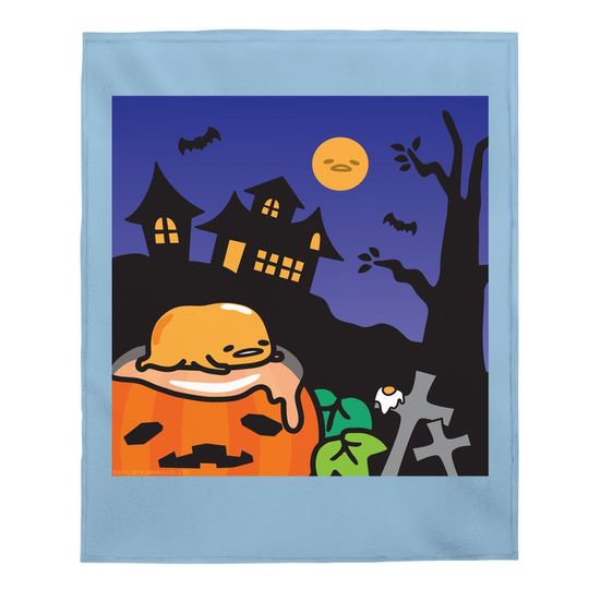 Gudetama Haunted House Halloween Baby Blanket
