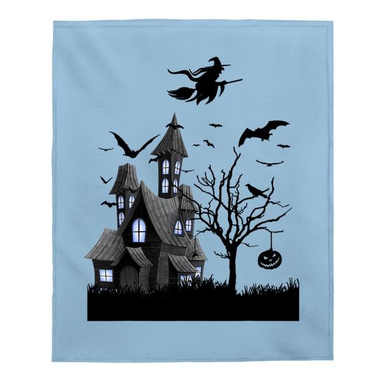 Haunted House Halloween Baby Blanket