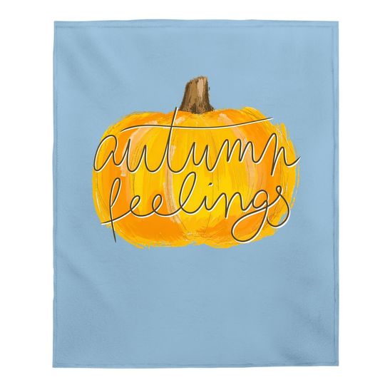 Autumn Fellings Pumbkin Baby Blanket