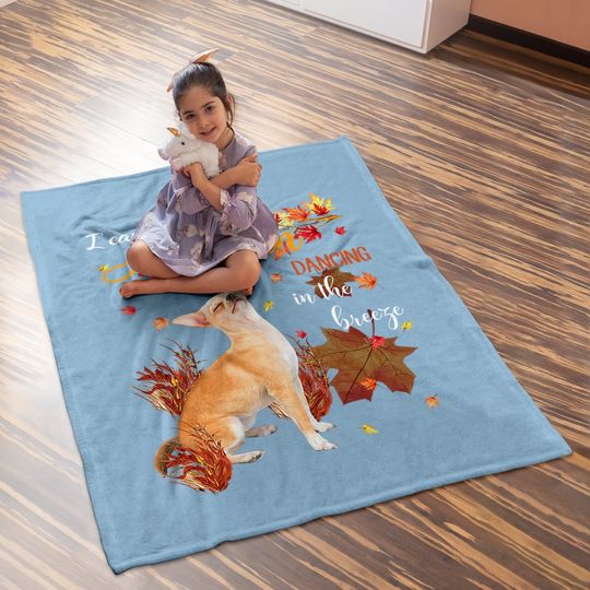 Chihuahua Dancing In The Autumn Baby Blanket