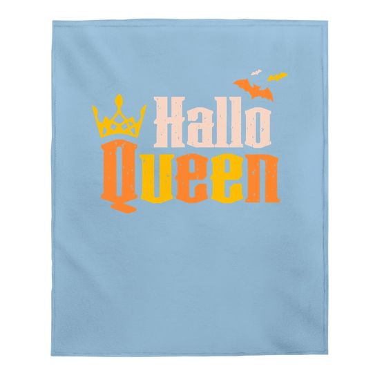 Halloqueen Crown Queen Of Halloween Costume Baby Blanket