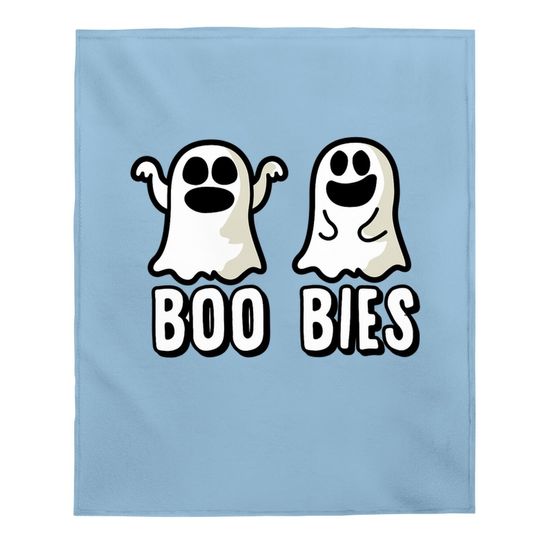 Boobies Ghost Halloween Baby Blanket