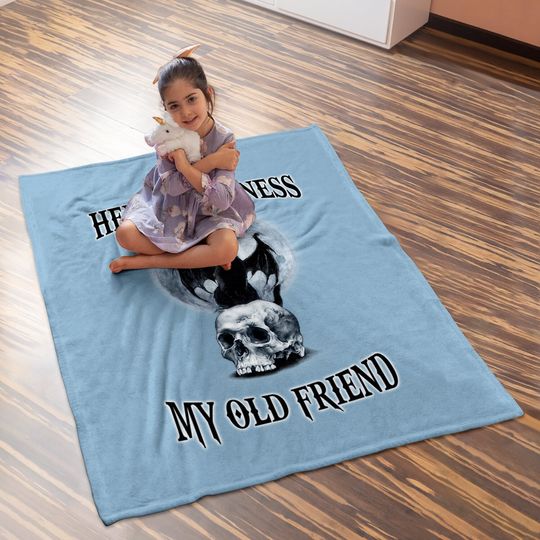 Hello Darkness My Old Friend Baby Blanket