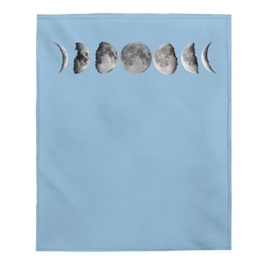 Lunar Cycle Baby Blanket Astronomy Full Moon Baby Blanket