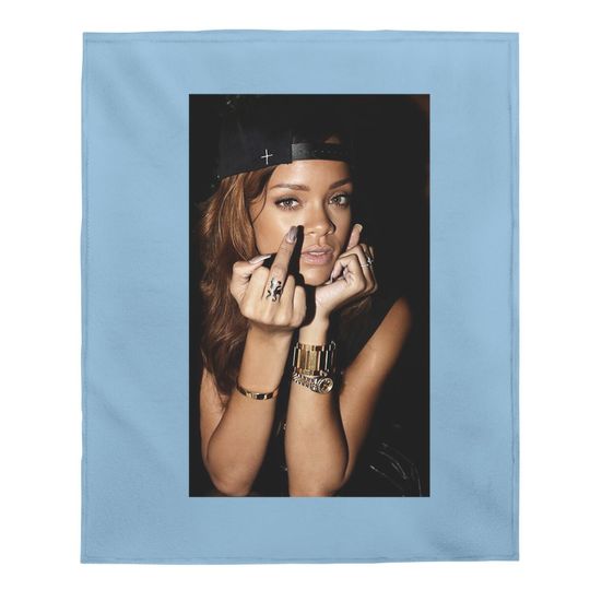 Rihanna Singer Baby Blanket