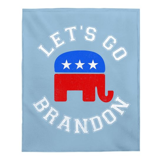 Let’s Go Brandon Elephant Baby Blanket