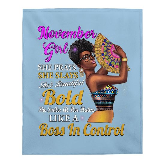 Scorpio November Girl Birthday Baby Blanket
