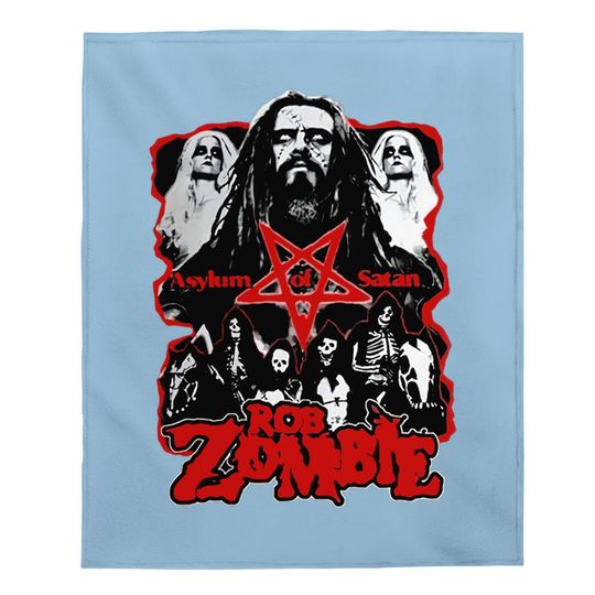 Rob Zombie Baby Blanket Tops Short Sleeved Round Neck Cotton Baby Blanket