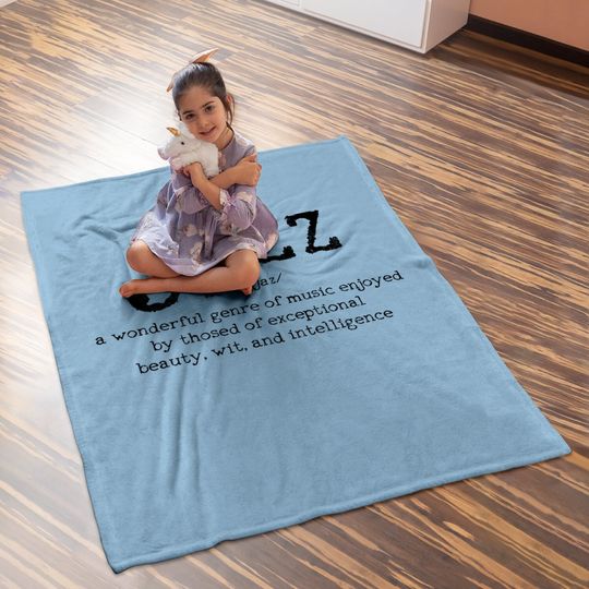 Jazz Music Definition Dictionary Baby Blanket