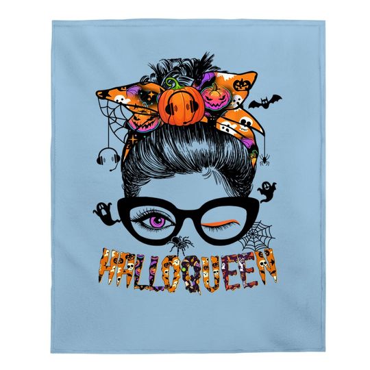 Dispatcher Messy Bun Hair Halloqueen Costume Baby Blanket