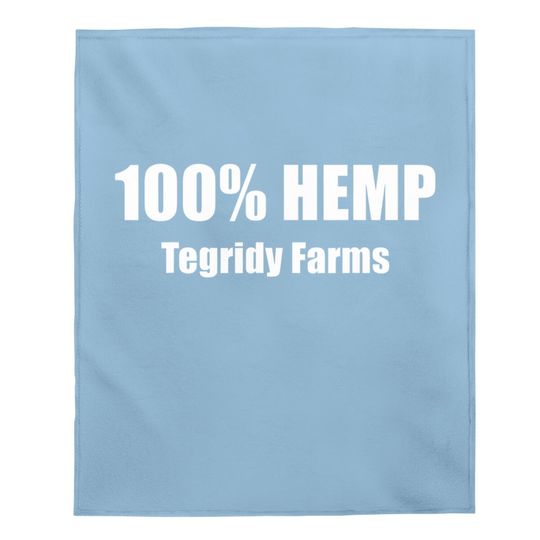 100% Hemp Tegridy Farms - Funny Weed Baby Blanket
