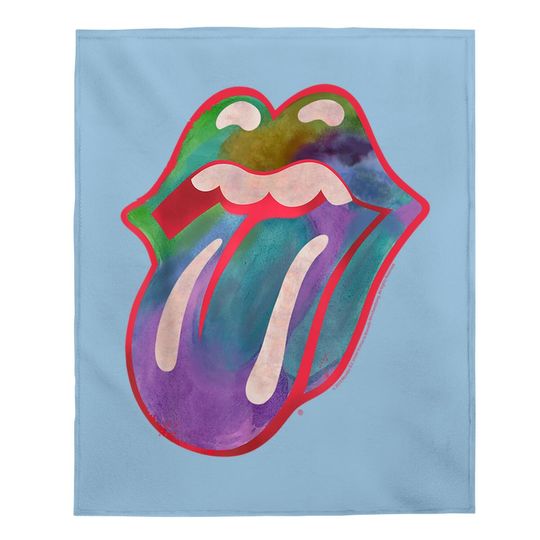 Rolling Stones  Colour Tongue Baby Blanket