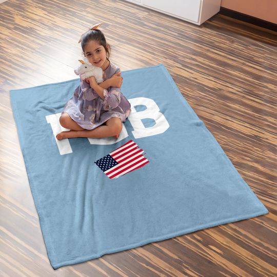 Fjb Joe Biden Pro America Baby Blanket