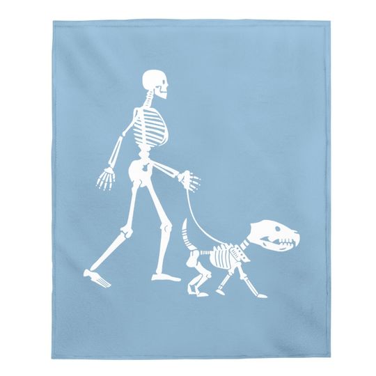 Skeleton Dog Baby Blanket