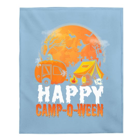 Camping Happy Camp-o-ween Baby Blanket
