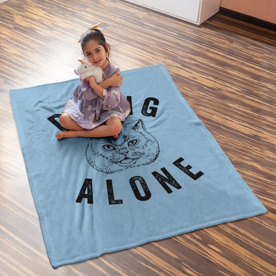 Dying Alone Baby Blanket
