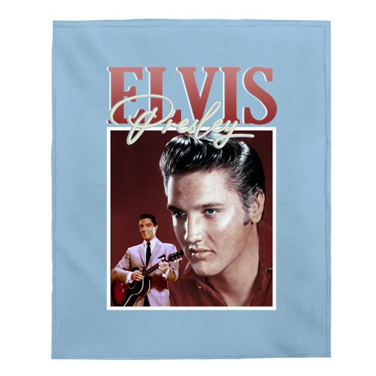 Elvis Presley Vintage Singer Baby Blanket