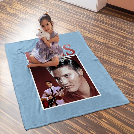 Elvis Presley Vintage Singer Baby Blanket