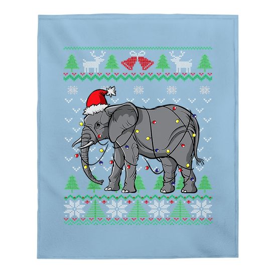 Elephant Ugly Christmas Elephant Classic Baby Blanket