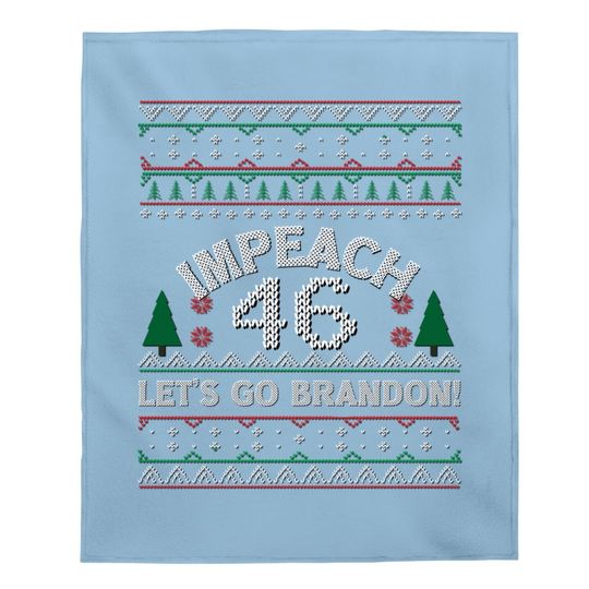 Discover Let's Go Brandon Ugly Christmas Sweater Baby Blanket