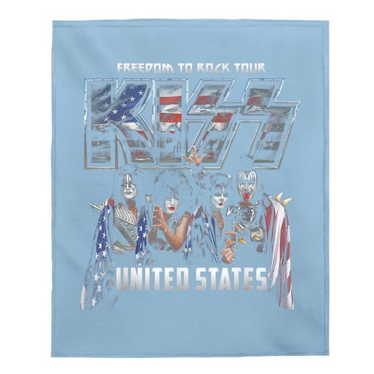 Kiss Rock Band Baby Blanket