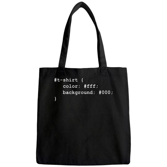 Web Developer CSS JavaScript HTML Tote Bag