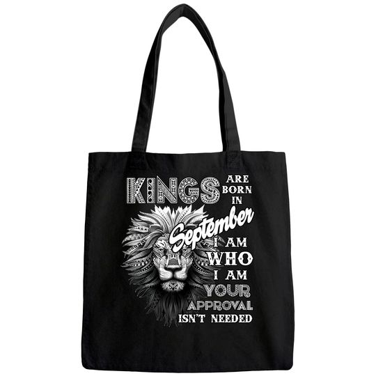Kings are Born on September Tote Bag