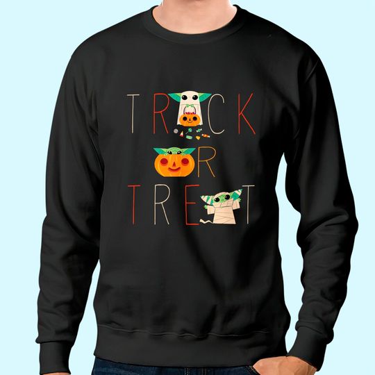 The Mandalorian Grogu Trick or Treat Halloween Sweatshirt
