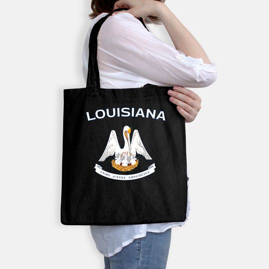 State Of Louisiana Flag Pelican La New Orleans Baton Rouge Tote Bag