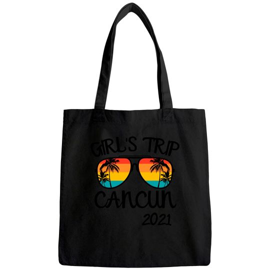 Girls Trip Cancun Mexico 2021 Sunglasses Summer Vacation Tote Bag