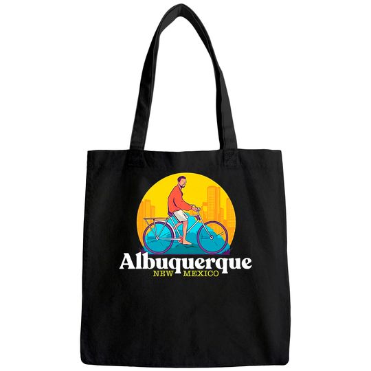 Albuquerque New Mexico 80s Retro Tote Bag