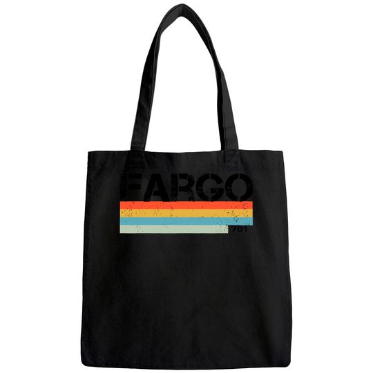 Fargo City Retro Vintage Stripes Tote Bag