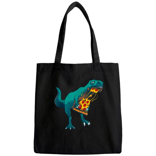 Dinosaur Pizza Slice Lover Tote Bag