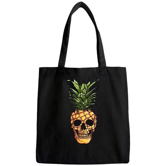 Pineapple Skull Tote Bag Pineapple Tote Bag