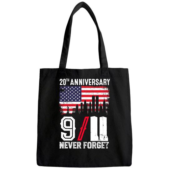Never Forget 9/11 20th Anniversary Patriot Day 2021 Tote Bag