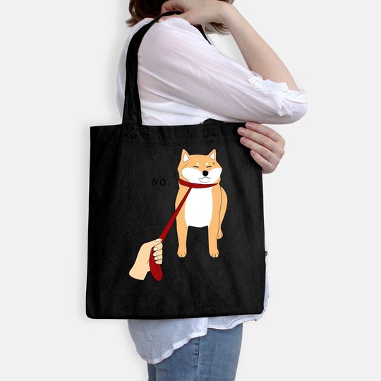 Shiba Inu Nope Doge Meme Tote Bag