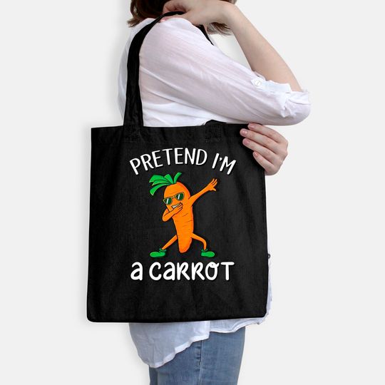 Pretend I'm A Carrot Vegan Halloween Tote Bag